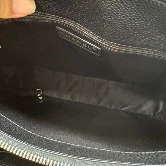 100% Authentic CHANEL GST Black Caviar Tote Bag - Picture 11 of 14